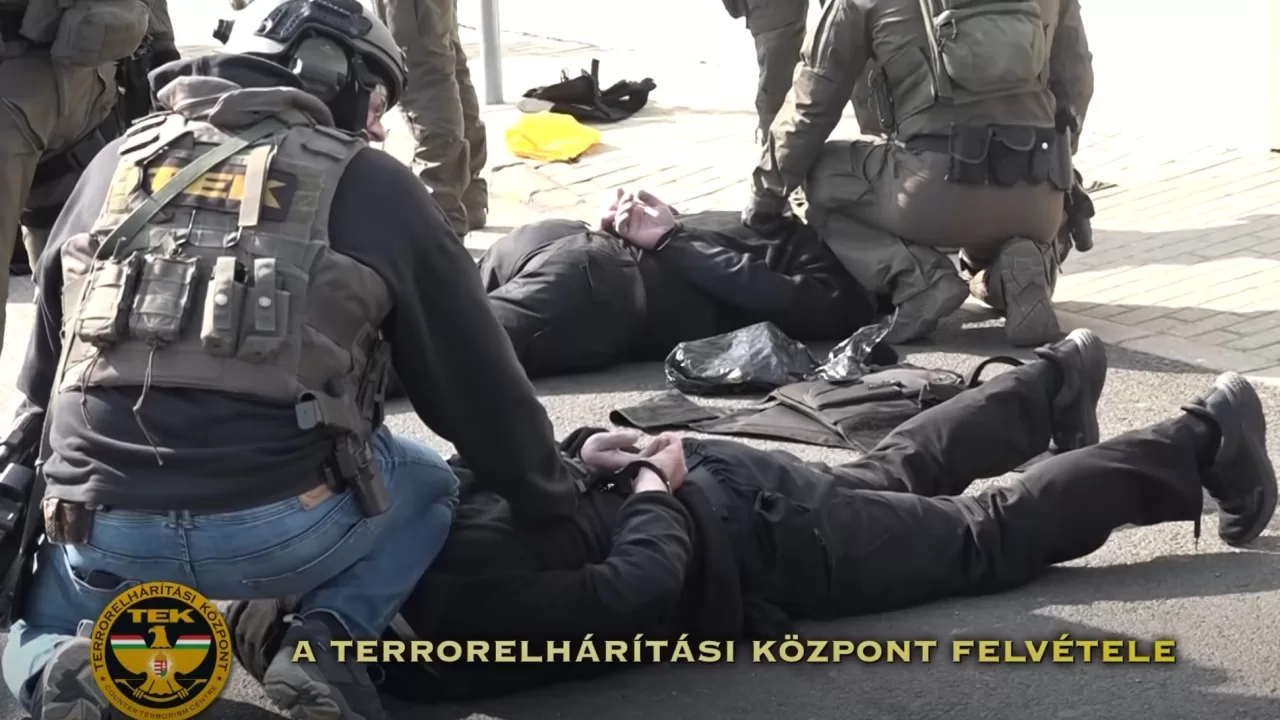 Захват украинских инкассаторов венгерскими силовиками / Скриншот из видео