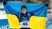Тарас Радь принес Украине первое «золото» на Паралимпийских играх-2026 в парабиатлоне / Фото: REUTERS/Sarah Meyssonnier