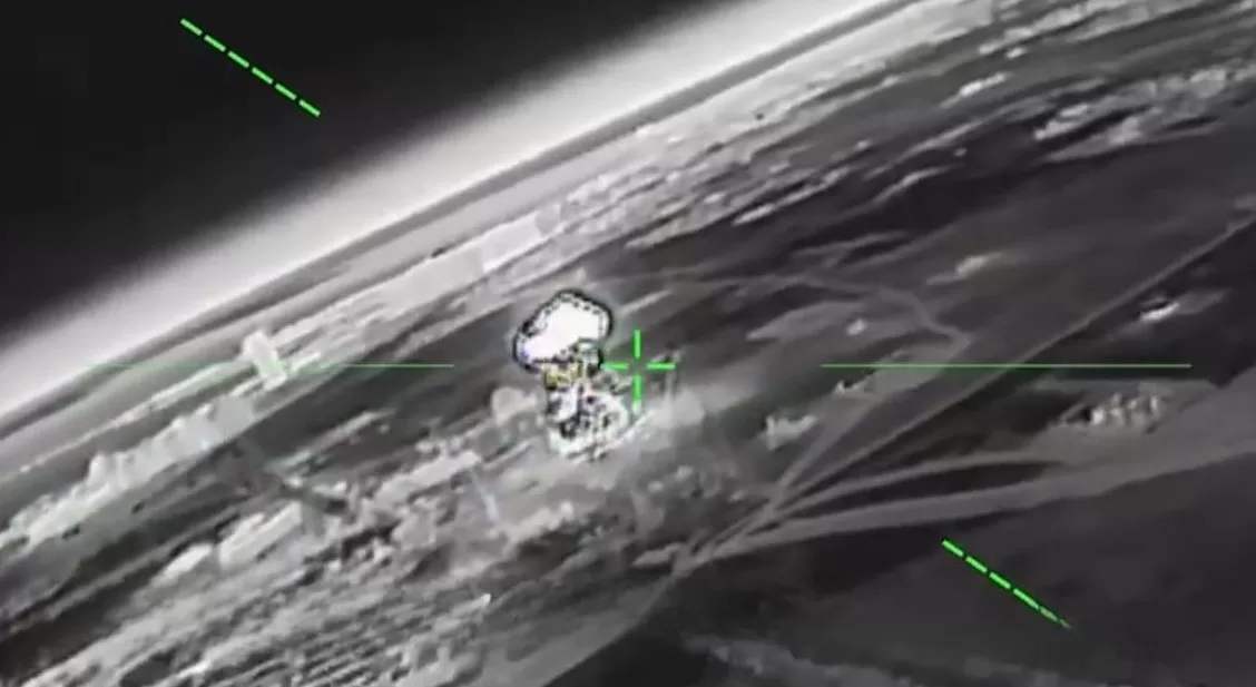 Удар по российской РЛС в Крыму / Скриншот