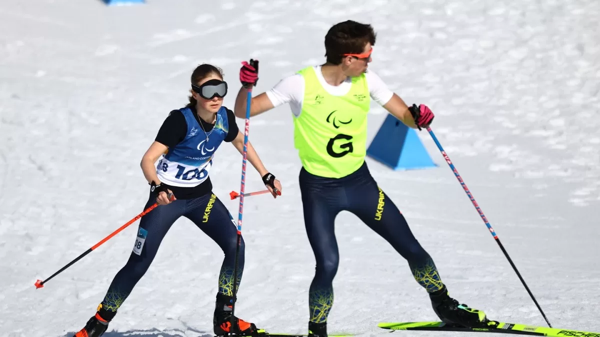 Українська парабіатлоністка Олександра Даниленко на Паралімпійських іграх-2026 / Фото Reuters