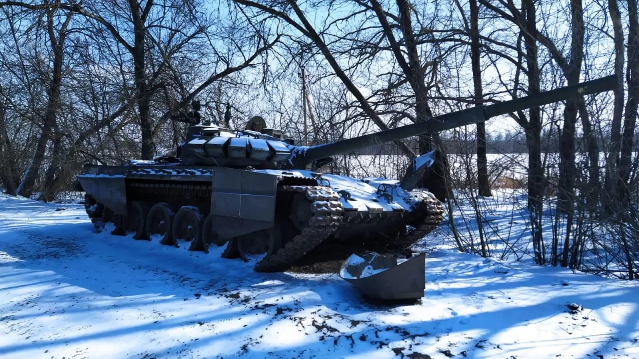 Поврежденный российский танк / Фото: t.me/lost_warinua