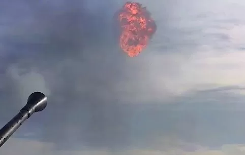 Уничтожение "шахеда" / Скриншот