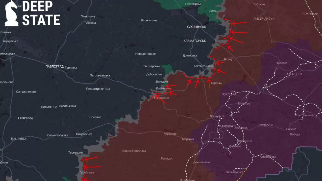 Fragment of the DeepState map