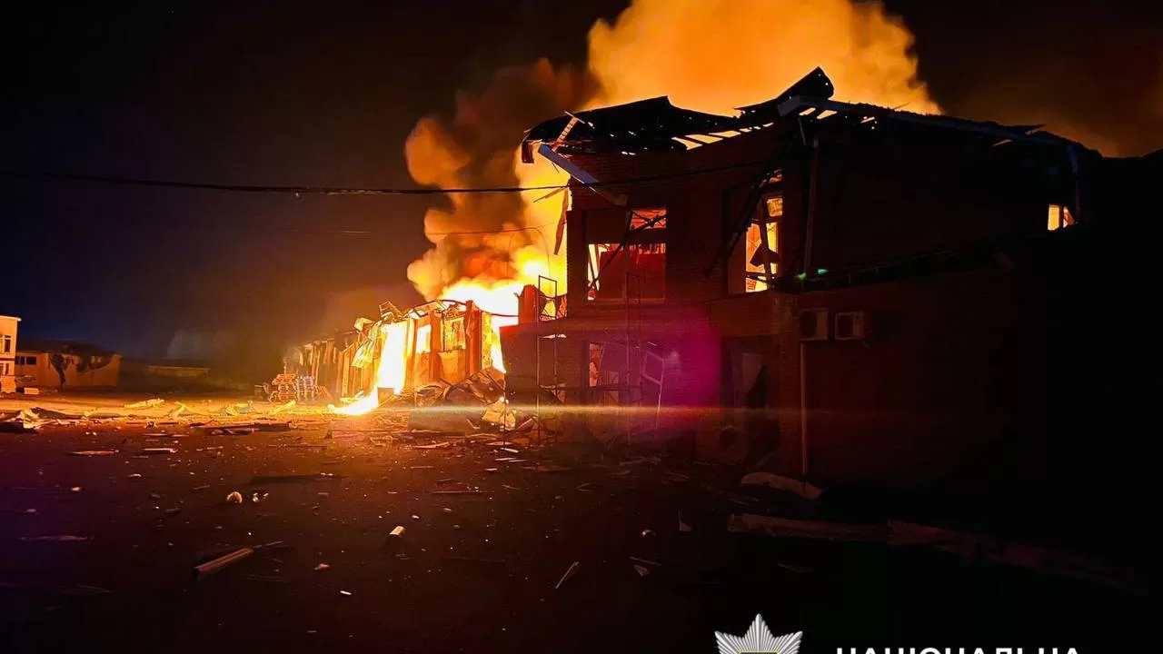 Drones and missiles struck the Kyiv region / Photo: National Police