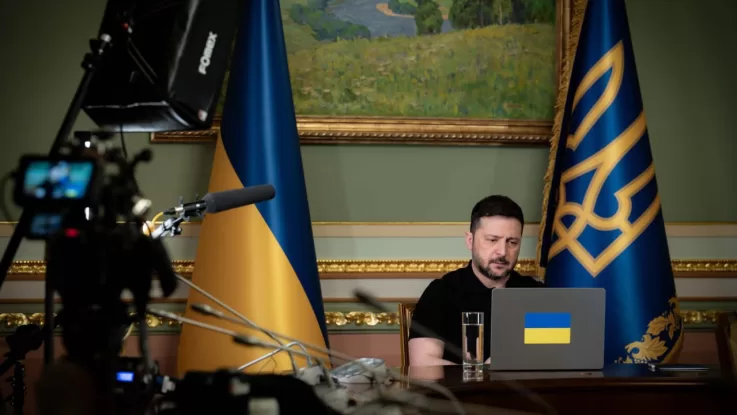 В інтерв’ю CNN Зеленський заявив, що Україна провела власні контрнаступальні дії, щоб не допустити великого російського наступу / Фото Офіс президента