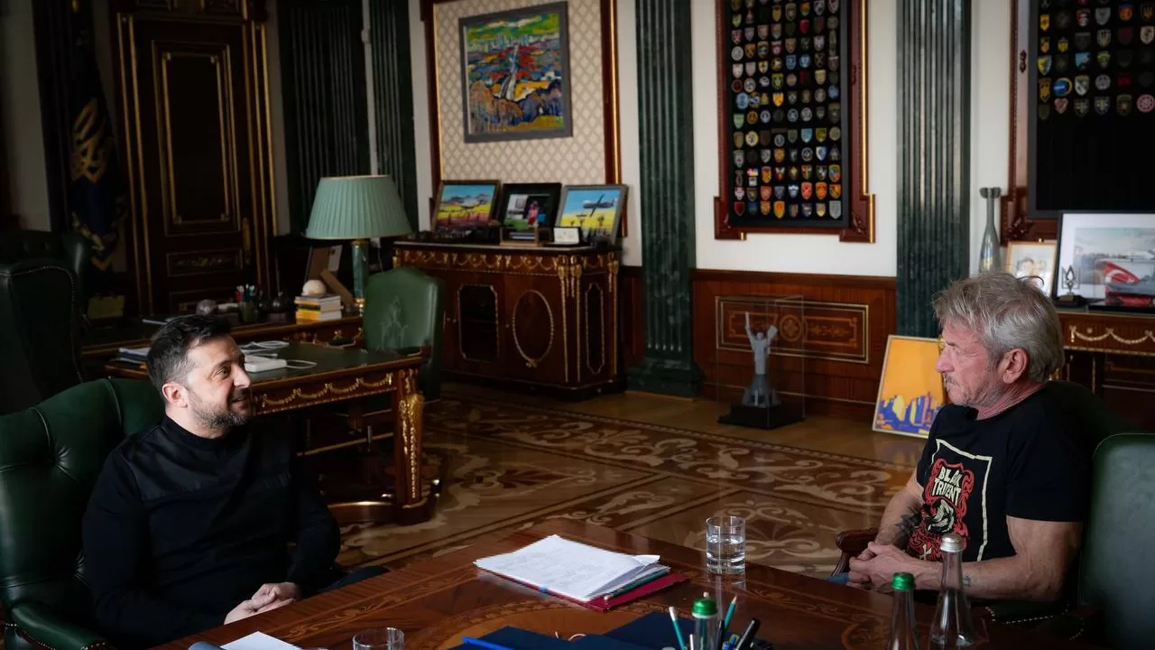 Володимир Зеленський та Шон Пенн / Фото: t.me/V_Zelenskiy_official