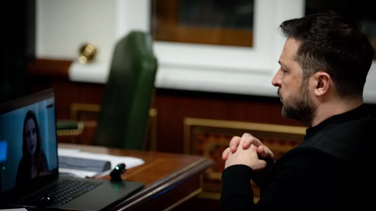 Володимир Зеленський під час інтервʼю New York Post / Фото Офіс президента