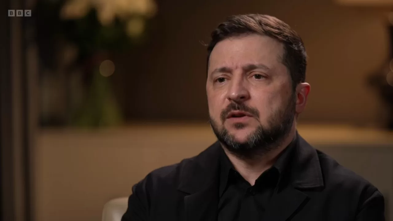 Владимир Зеленский во время интервью BBC / Скриншот
