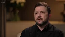 Владимир Зеленский во время интервью BBC / Скриншот