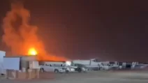 Пожежа на заводі СПГ у Катарі / Скриншот