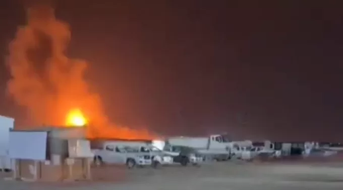 Пожежа на заводі СПГ у Катарі / Скриншот