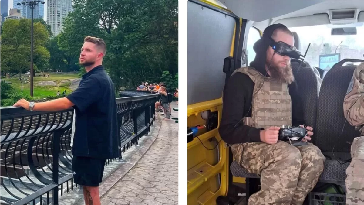 Владимир Дудник в Нью-Йорке и в Украине / Фото из личного архива В. Дудника