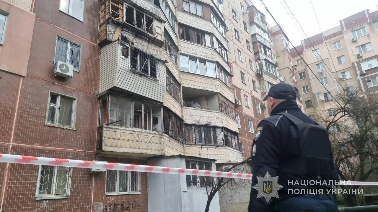 В результате дроновой атаки на Одессу пострадал один человек / Фото Нацполиция