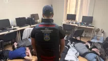 Задержание работников мошеннических колл-центров в Днепре / Фото: ОГП