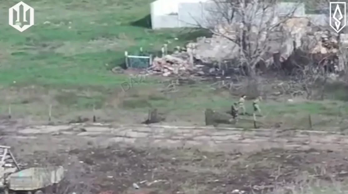 Конвоювання українських полонених на Запоріжжі / Скриншот