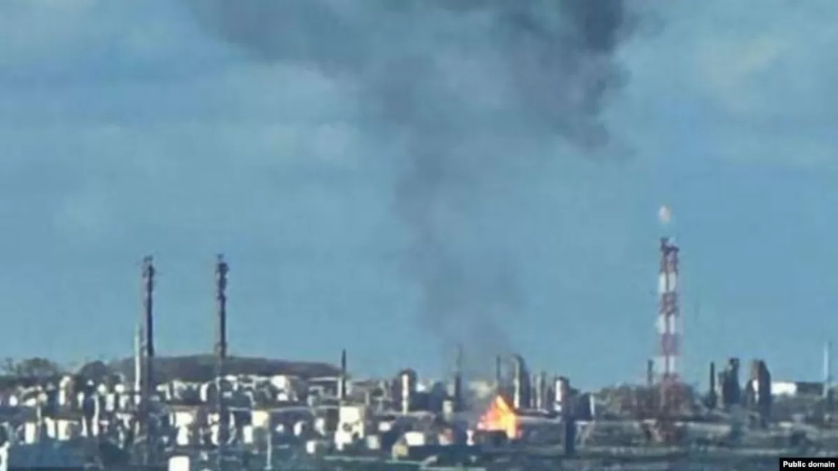 НПЗ «Башнефть-Новойл» уже зазнавав ударів безпілотників раніше, на фото — вересень 2025 року / Фото з відкритих джерел