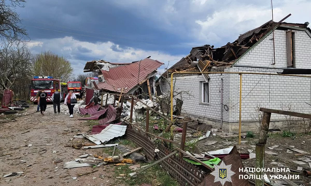 Уничтоженные дома на Житомирщине / Фото: ГУНП в Житомирской области
