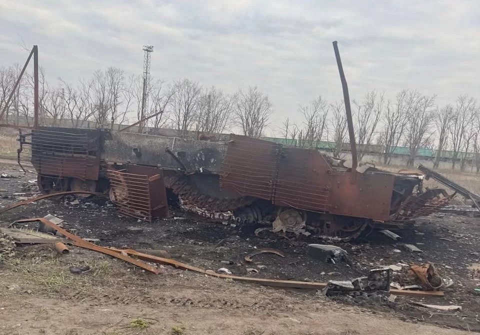 Уничтоженная российская БМП / Фото: t.me/lost_warinua