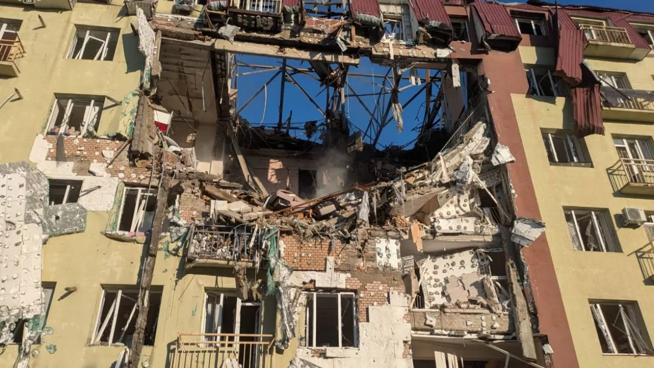 Уничтоженный российским ударом дом в Одессе / Фото: Одесская областная прокуратура