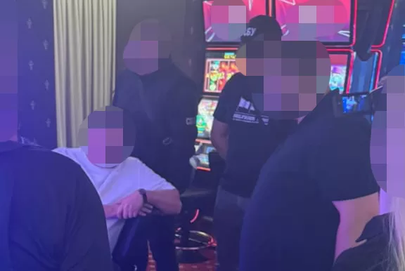 Задержание офицера ВСУ в казино / Фото: ГБР