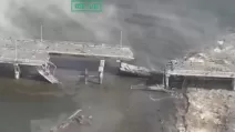 Ситуация изменилась после того, как один из российских военных опубликовал фото внутренней конструкции моста / Скриншот видео