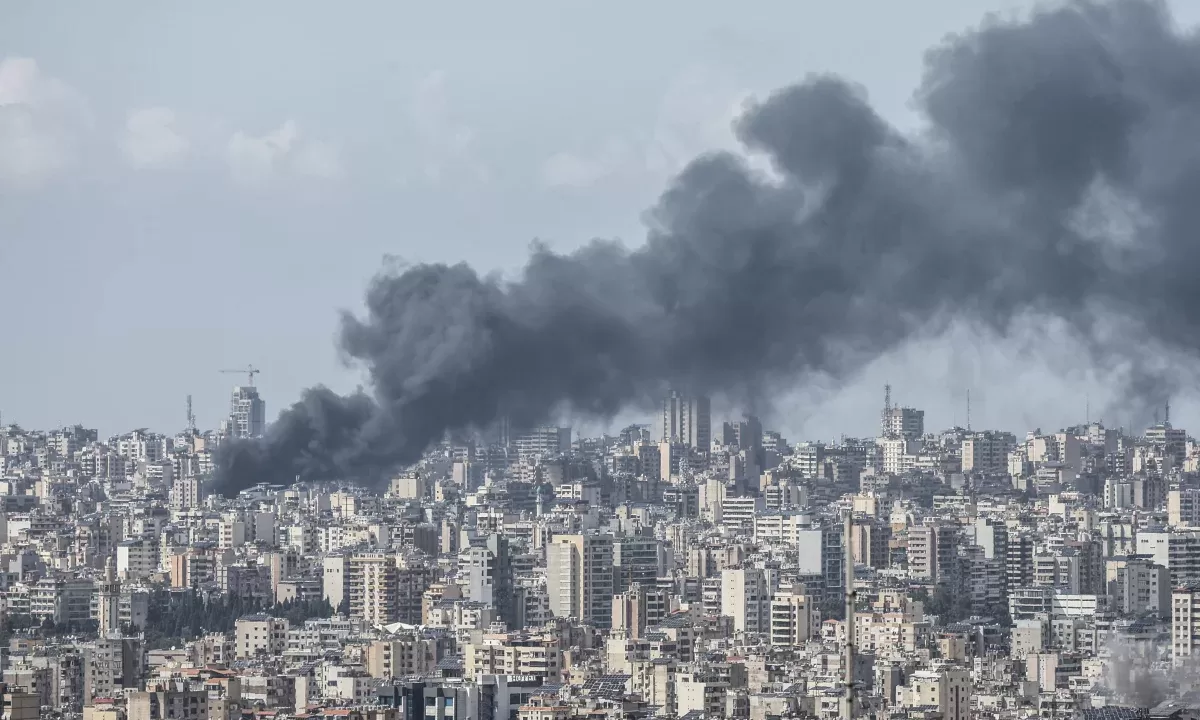 Дим після вибухів в Лівані / Фото: AFP
