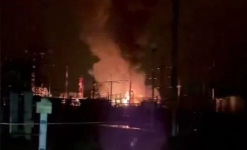 Пожежа на ЛПДС "Кримська" / Скриншот