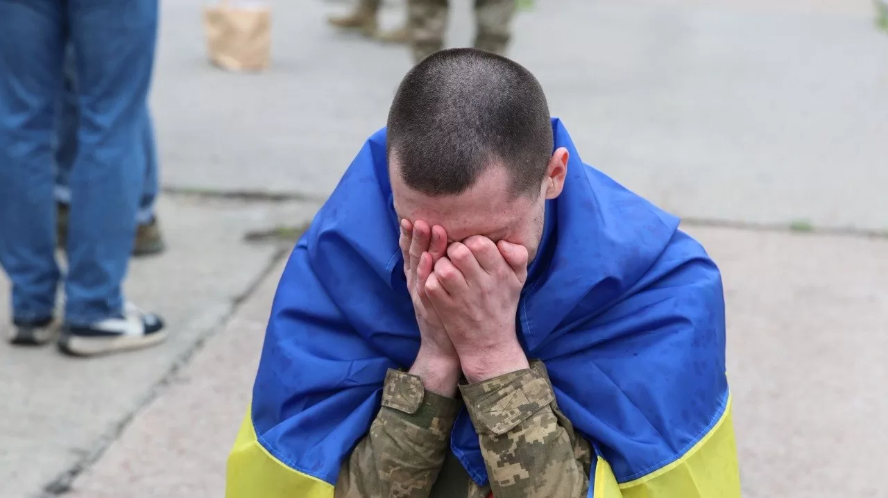 A Ukrainian released from Russian captivity / Photo: Coordination Headquarters for the Treatment of Prisoners of War