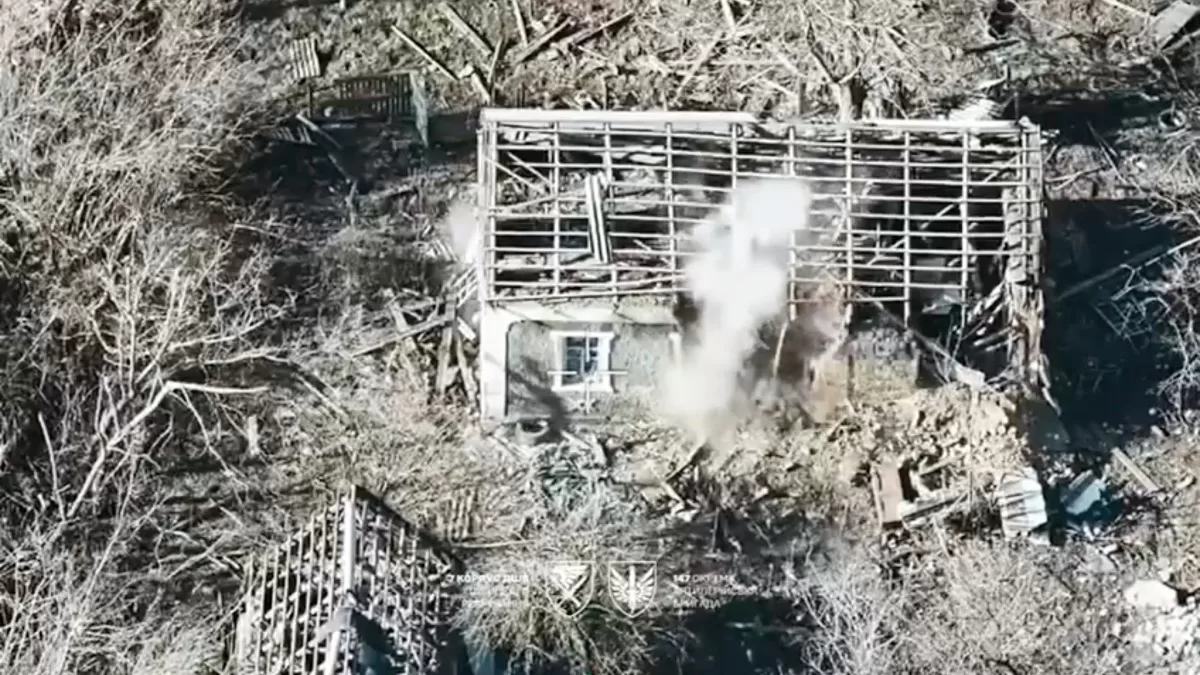 Уничтожение противника в районе Гришиного / Скриншот видео