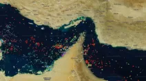 Судоходство в районе Ормузского пролива 10 апреля 2026 года / Фото: Marine Traffic