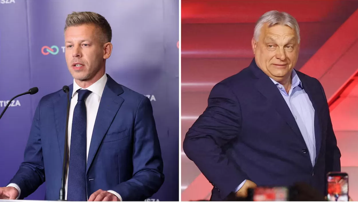 Петер Мадяр и Виктор Орбан / Коллаж: cbc.ca