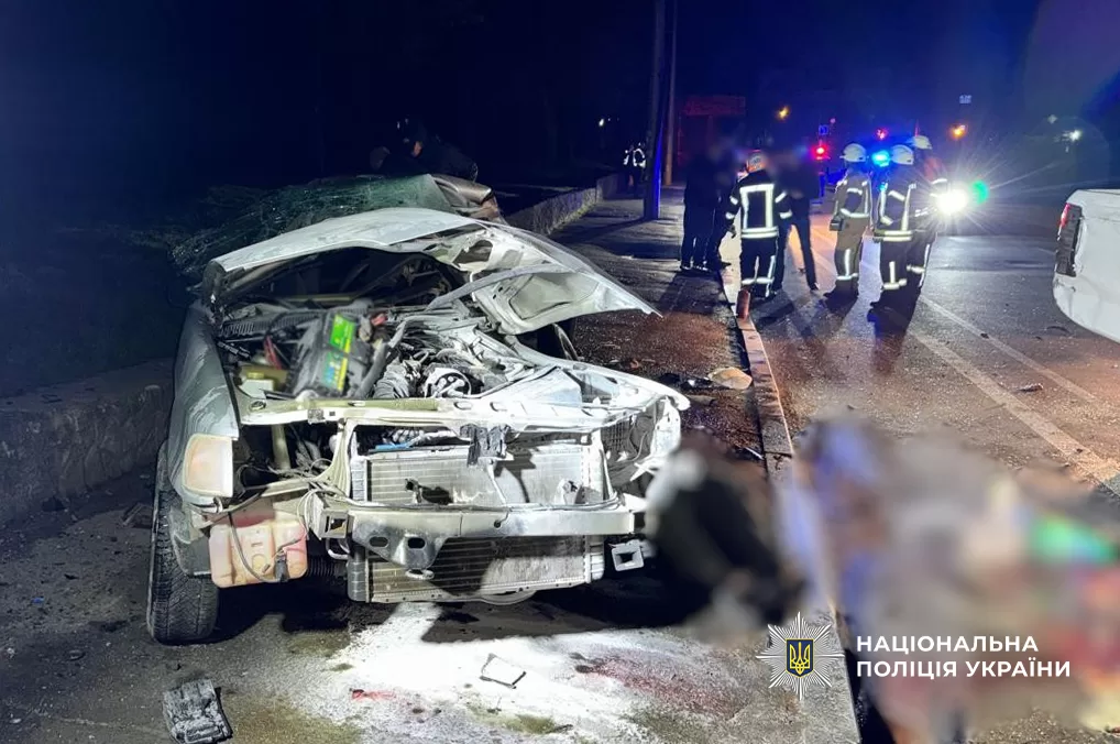 Пошкоджена внаслідок ДТП автівка в Одесі / Фото: Поліція Одещини