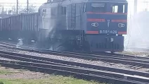 A freight train after the attack in Dnipropetrovsk Oblast / Photo: Ministry of Community and Territorial Development of Ukraine
