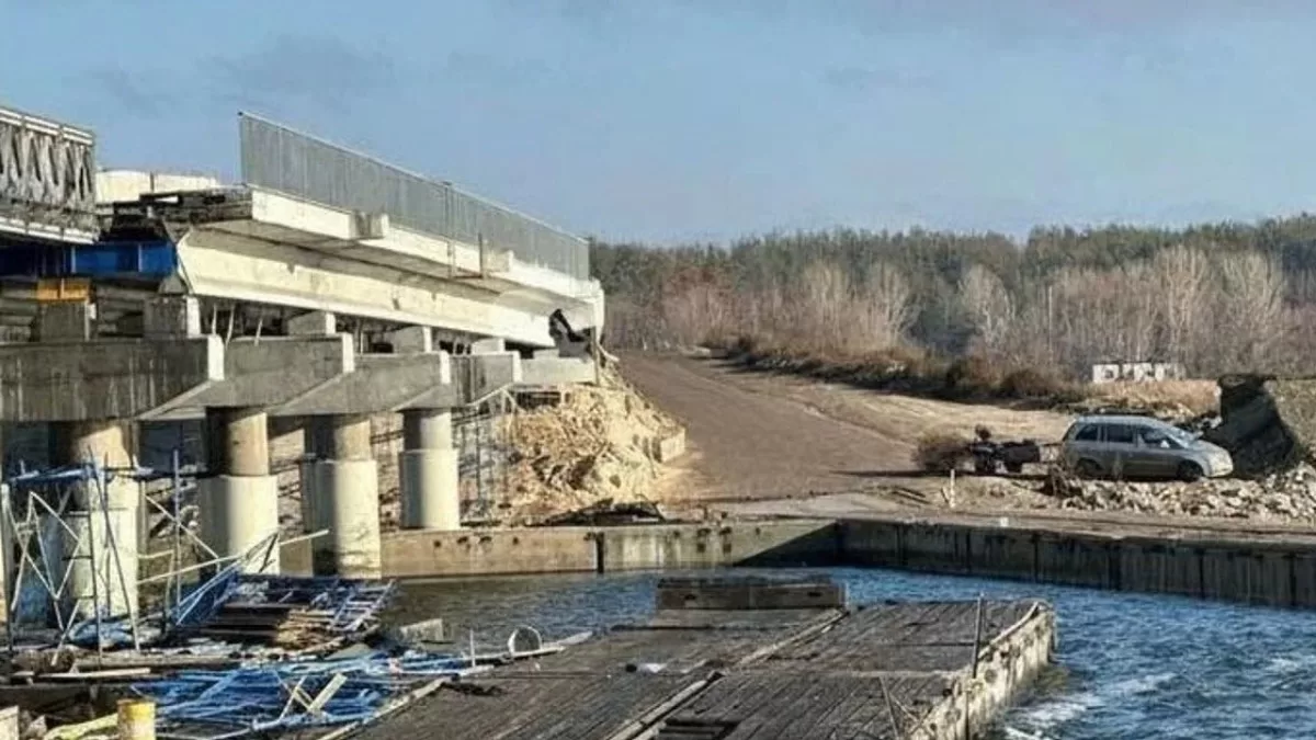 Атакованная дамба Печенежского водохранилища. Архивное фото / Фото соцсети