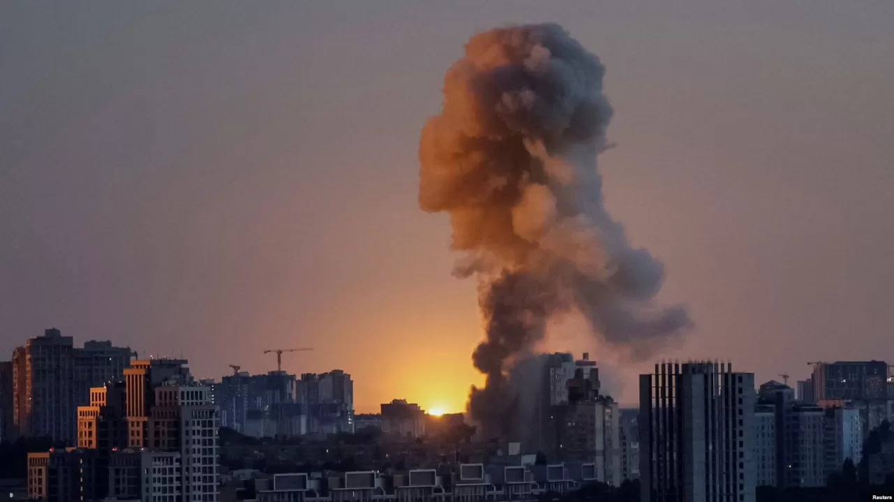 Smoke after explosions in Kyiv / Photo: Reuters