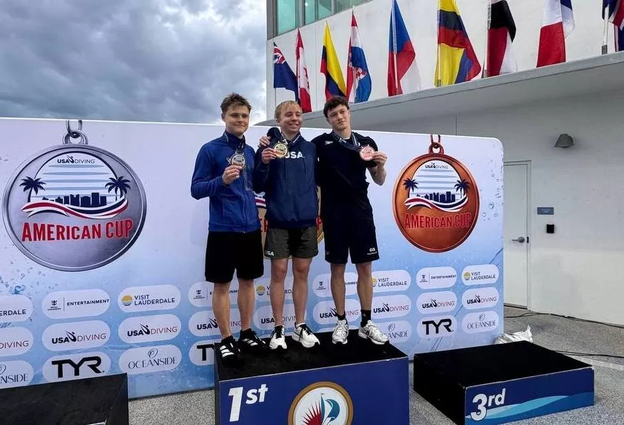Переможці Кубку США зі стрибків у воду / Фото: Ukrainian Diving Federation