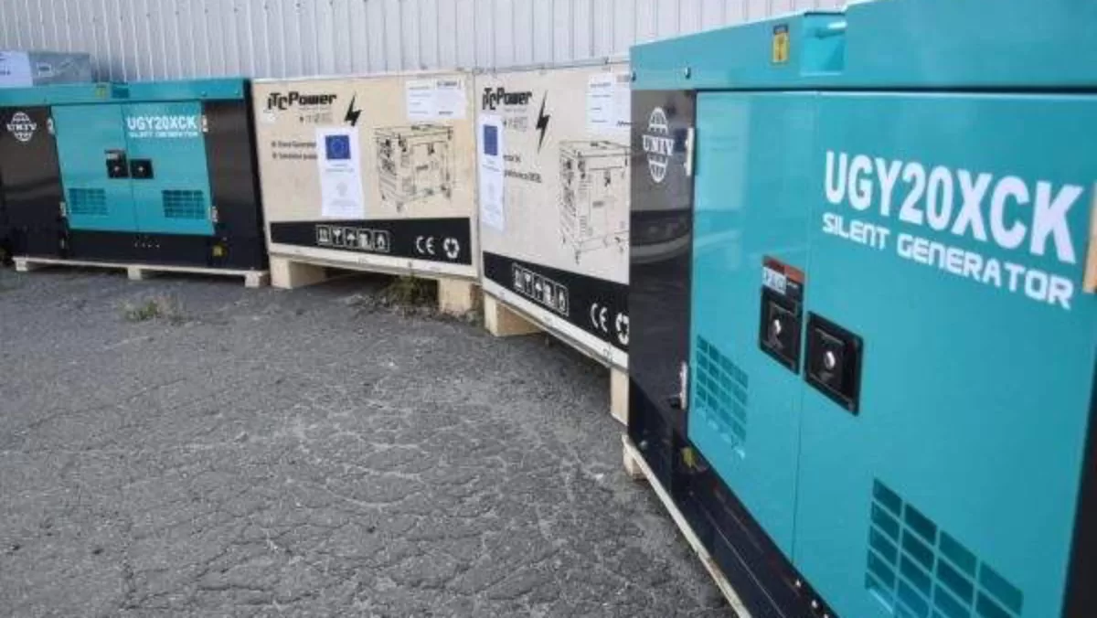 Мощные генераторы от западных партнеров / Фото Николаевская ОГА