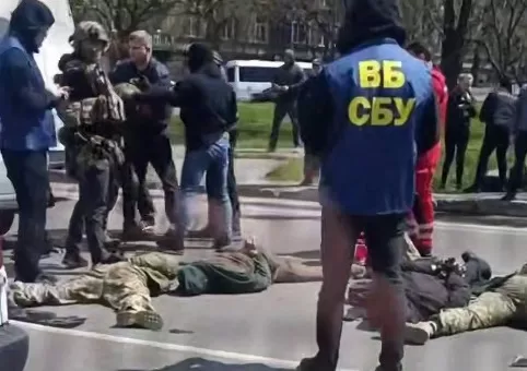 Затримання в Одесі / Скриншот