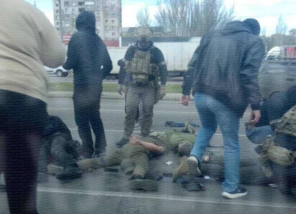 Затримання військових ТЦК в Одесі / Фото з соцмереж