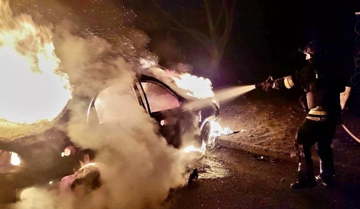 Пожежа удару по Дніпру / Фото: Дніпропетровська ОВА