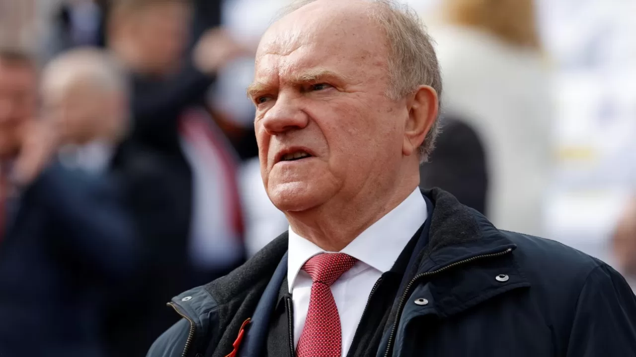 Геннадий Зюганов, лидер Коммунистической партии России, на Красной площади в центре Москвы, Россия, 9 мая 2022 года / Фото: REUTERS