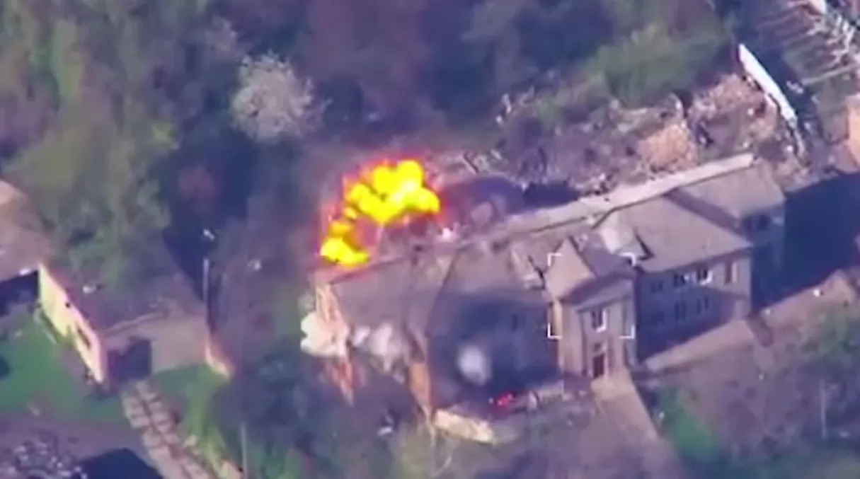 Удар по командному пункту підрозділу зі складу 58-ї армії РФ / Скриншот