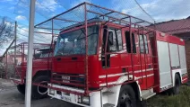 В результате удара повреждена пожарная техника / Фото ГСЧС