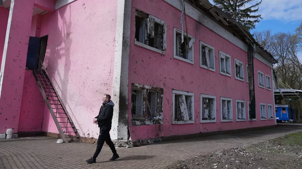 Как выглядит детская железная дорога в Харькове после удара / Фото: Суспільне Харків/Александр Манченко