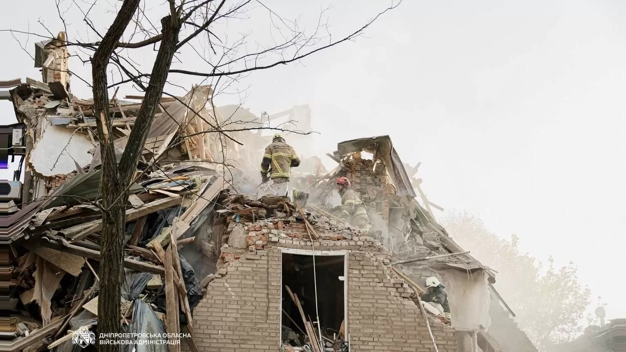 Strike on Dnipro: Another body recovered from the rubble; children among the injured / Photo: Dnipropetrovsk Regional State Administration