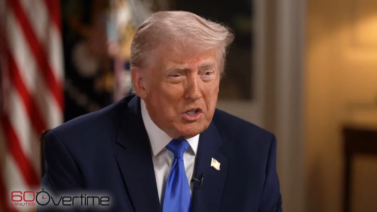 Дональд Трамп во время интервью программе «60 Minutes» телеканала CBS News / Скриншот