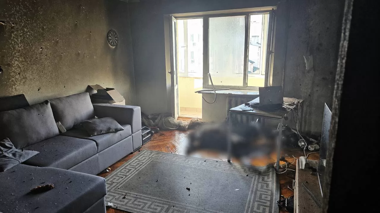 Уничтоженная взрывом квартира во Львове / Фото: Игорь Зинкевич