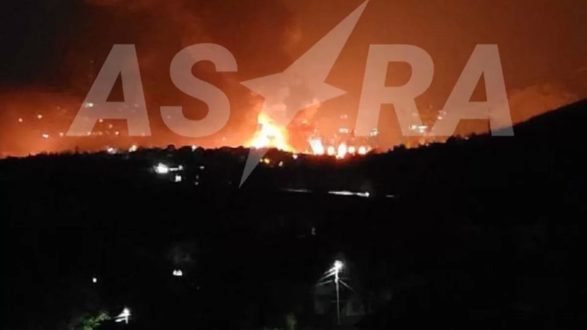 Fire at an oil refinery in Tuapse / Photo ASTRA
