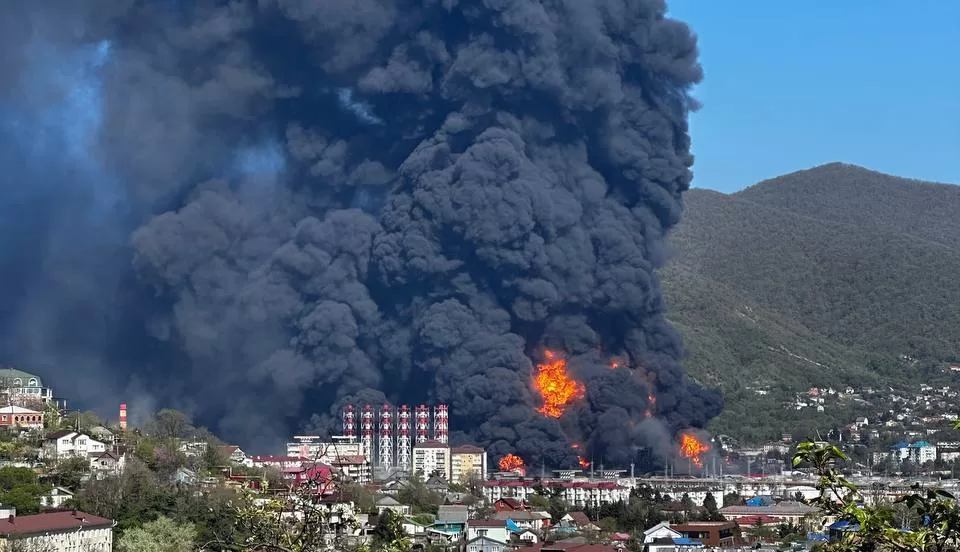 Пожар на Туапсинском НПЗ / Фото: Exilenova+