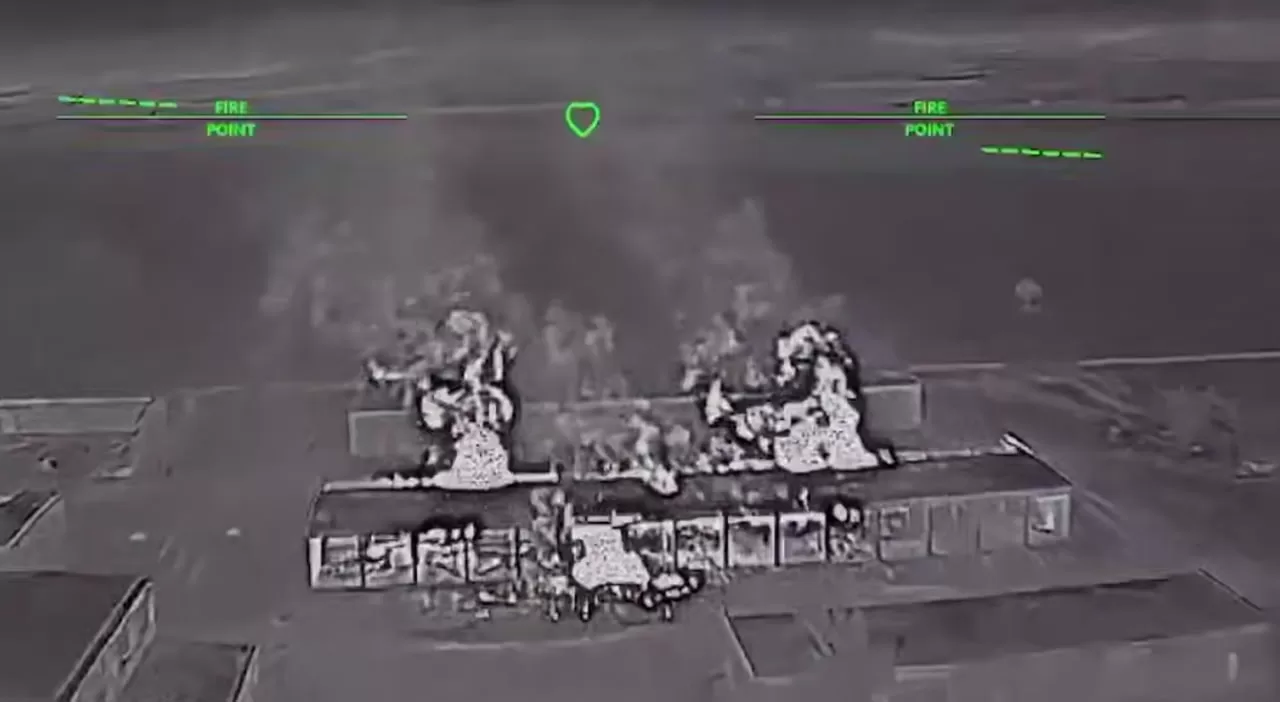 Последствия удара по объектам оккупантов / Скриншот